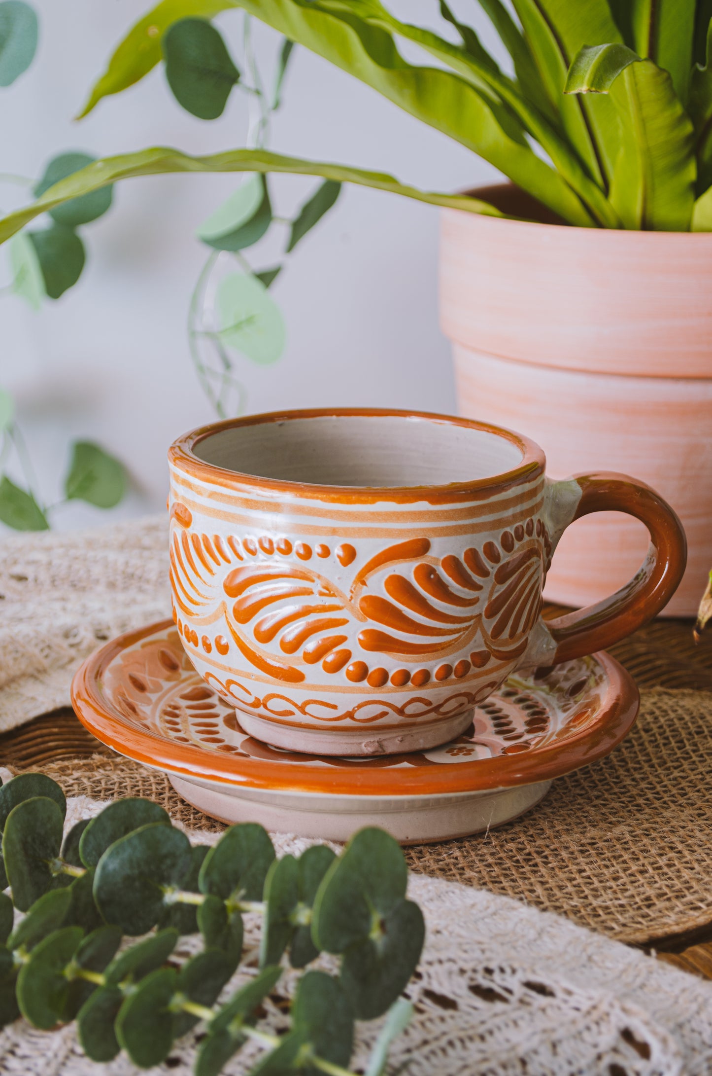 Talavera Mug Set Terracotta
