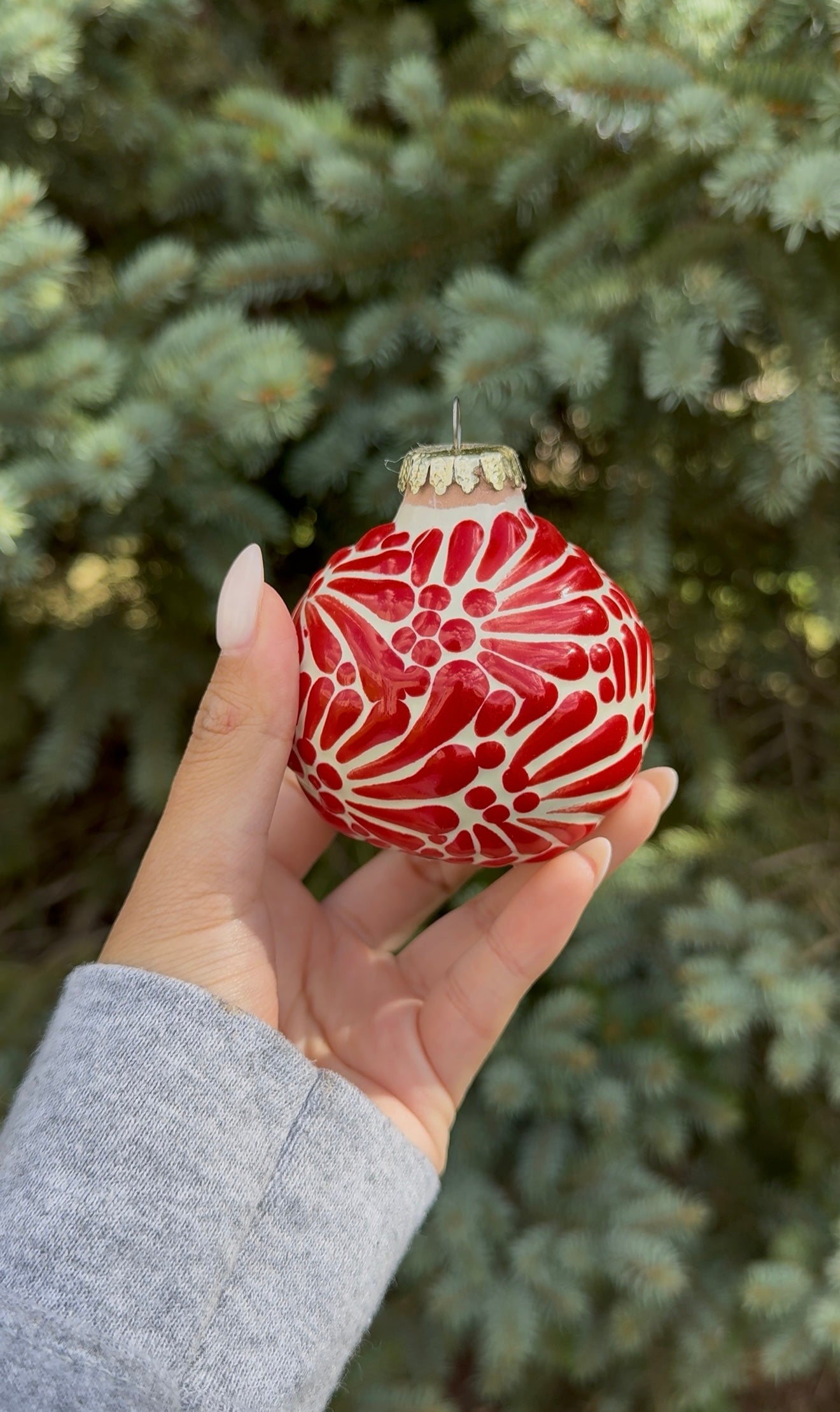 Talavera Esfera Rojo