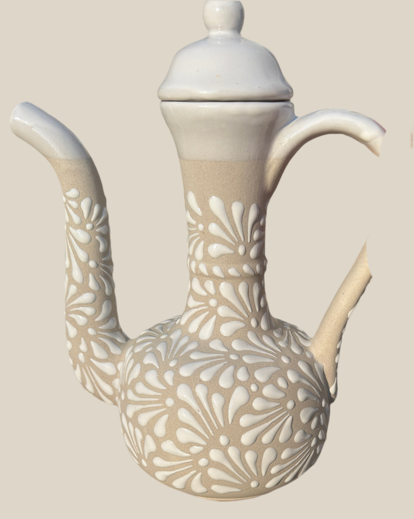 Cafetera Lux Ceramica beige/white