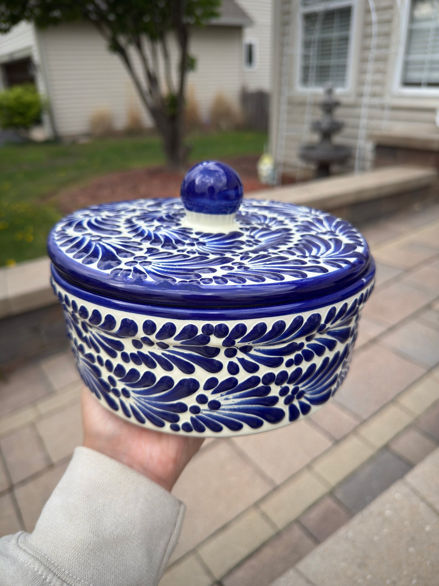 Tortillero Talavera (White/Blue)