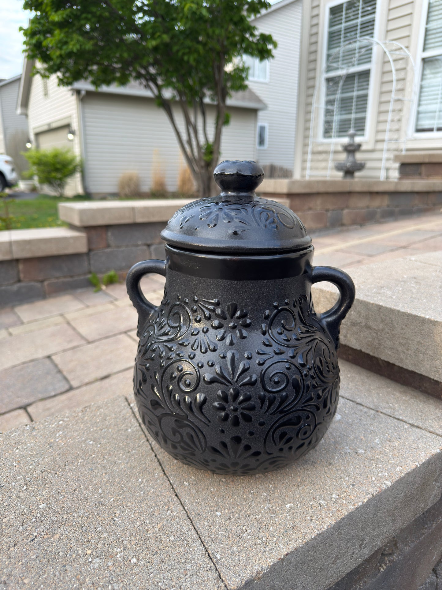 Olla Frijolera Ceramica Black