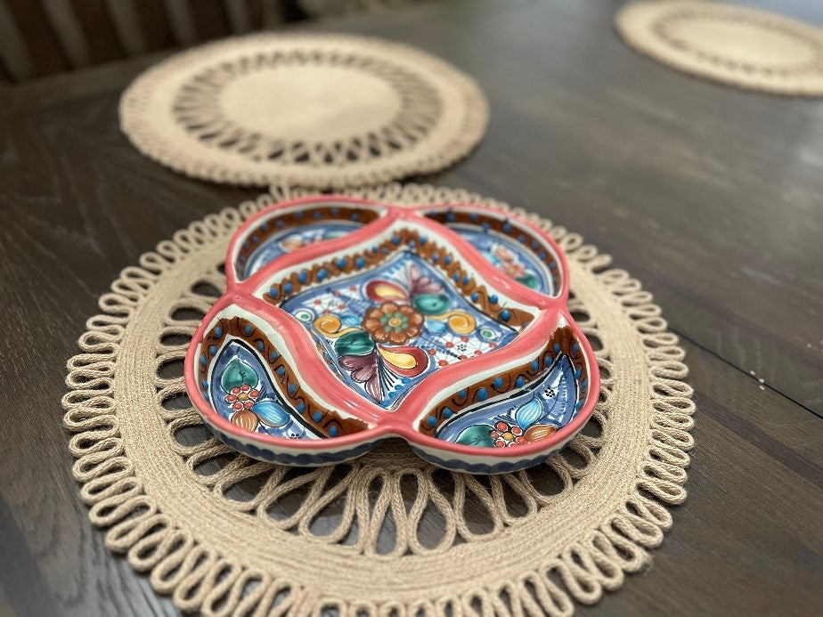 Botanero Cuadro Talavera (“Flor De Tradicion”)