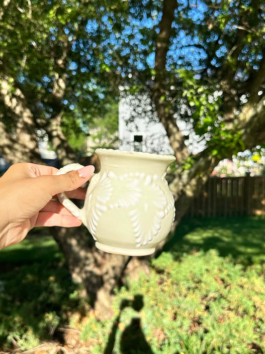 Talavera Cantarito Mug Cream