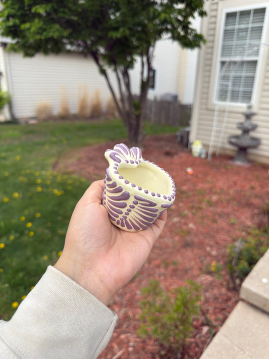 Talavera Corazon Mezcalero Purple/White