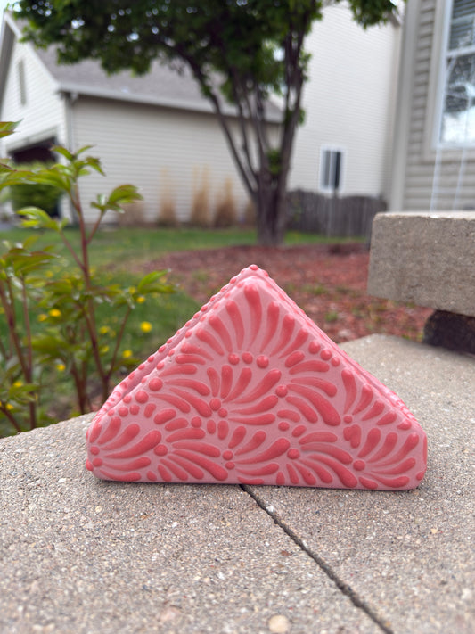 Talavera Servilletero Napkin Holder Pink/Dark Pink
