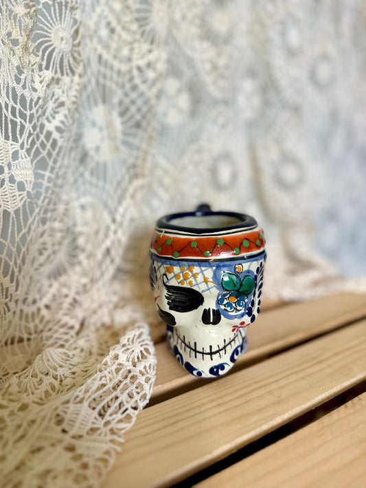 Multi-color/Orange Skull Mug