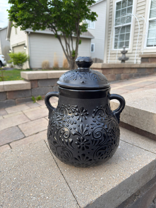 Olla Frijolera Ceramica Black