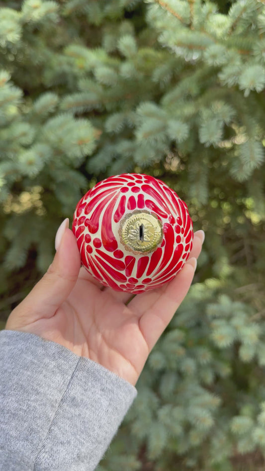Talavera Esfera Rojo
